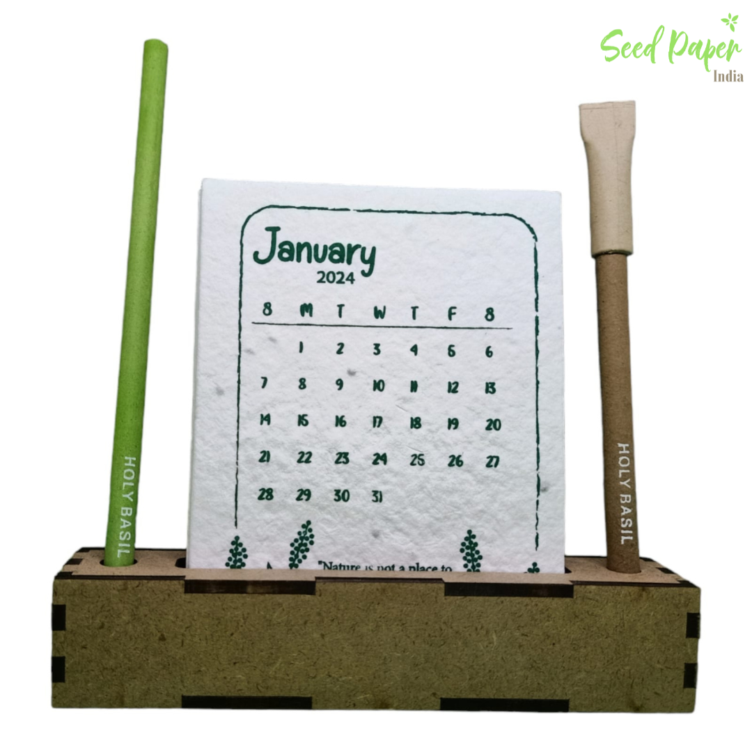 Plantable Seed Calendar 2024 Seed Paper India