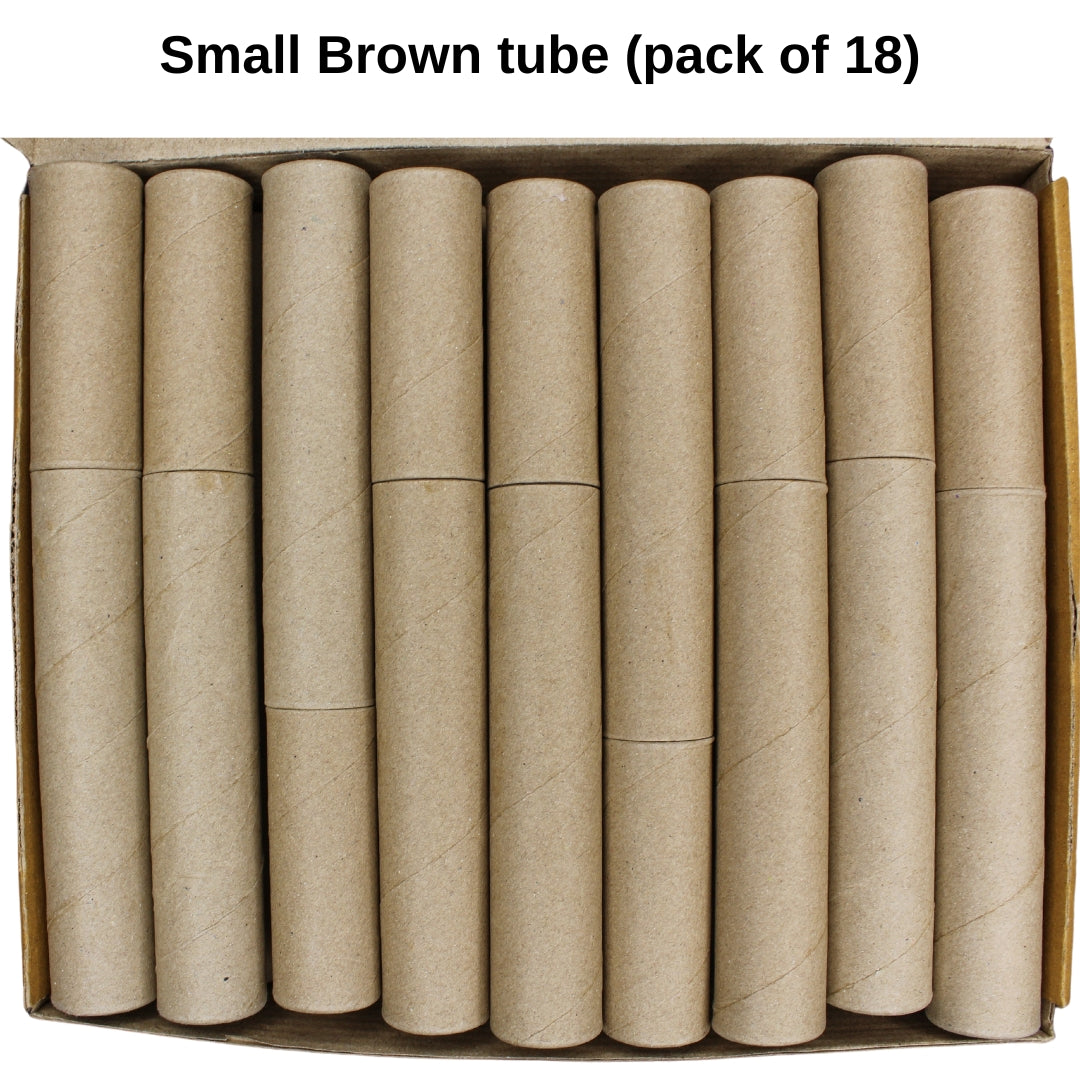 Brown Paper small tube (pack of 18)