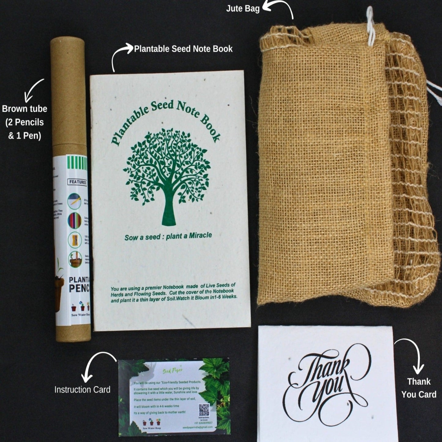 Eco-Friendly Hamper Pack with Jute Bag