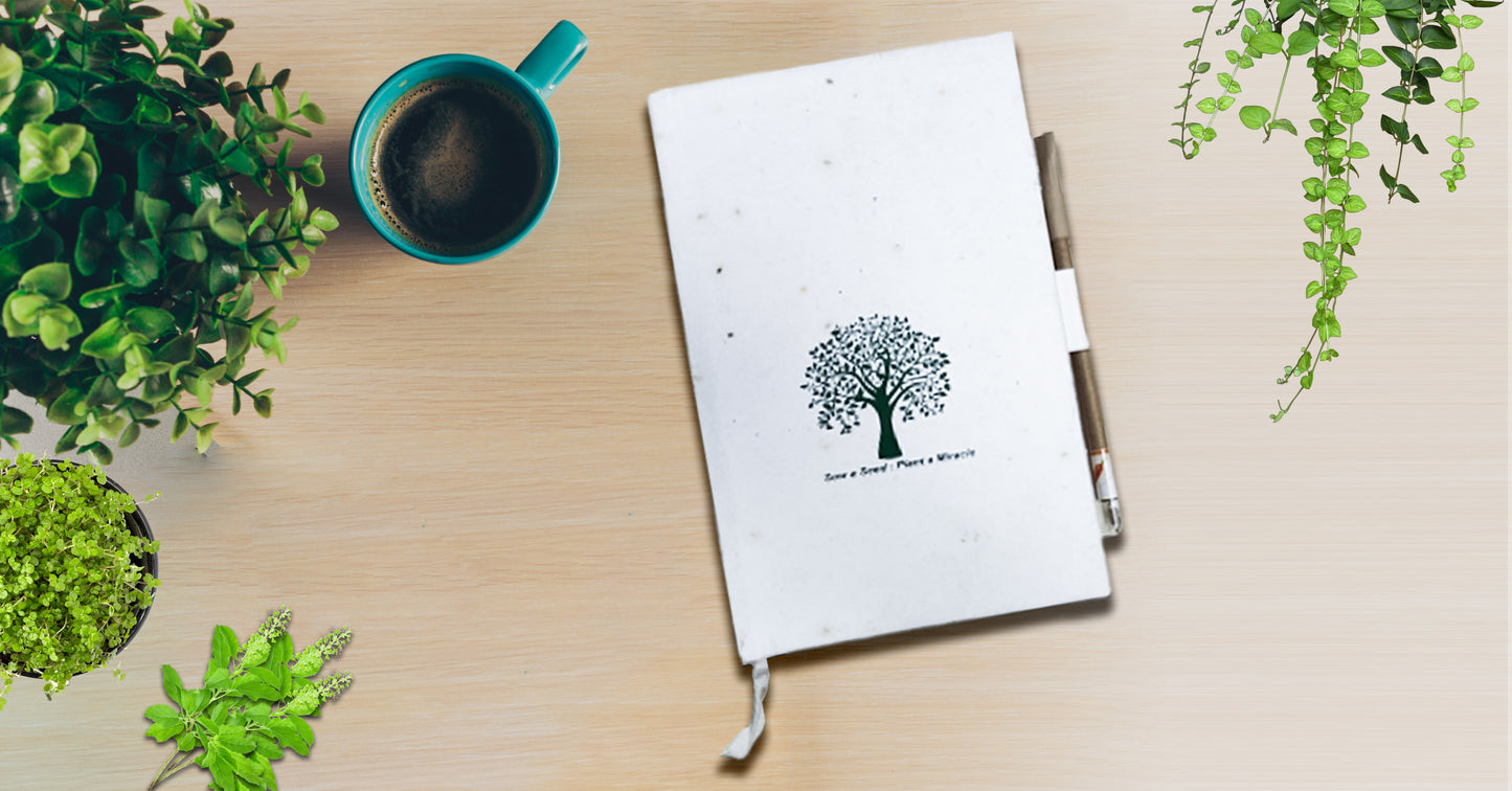 Eco-Friendly Plantable Seed Paper Notebook Diary